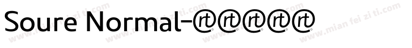 Soure Normal字体转换